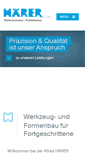 Mobile Screenshot of haerer-formenbau.de