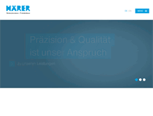 Tablet Screenshot of haerer-formenbau.de